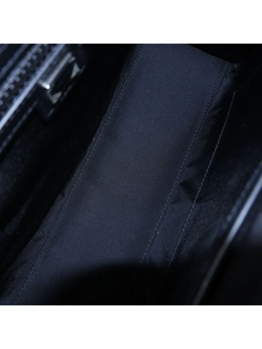 Dolce & Gabbana Rubberized Logo Small Nylon Shopping Bag Black